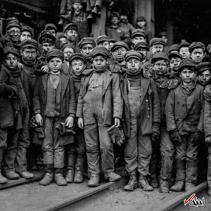 عکس/ ۱۹۱۰؛ تصویر کودکان کارگر معدن که در تصویب قانون کار آمریکا اثر گذاشت