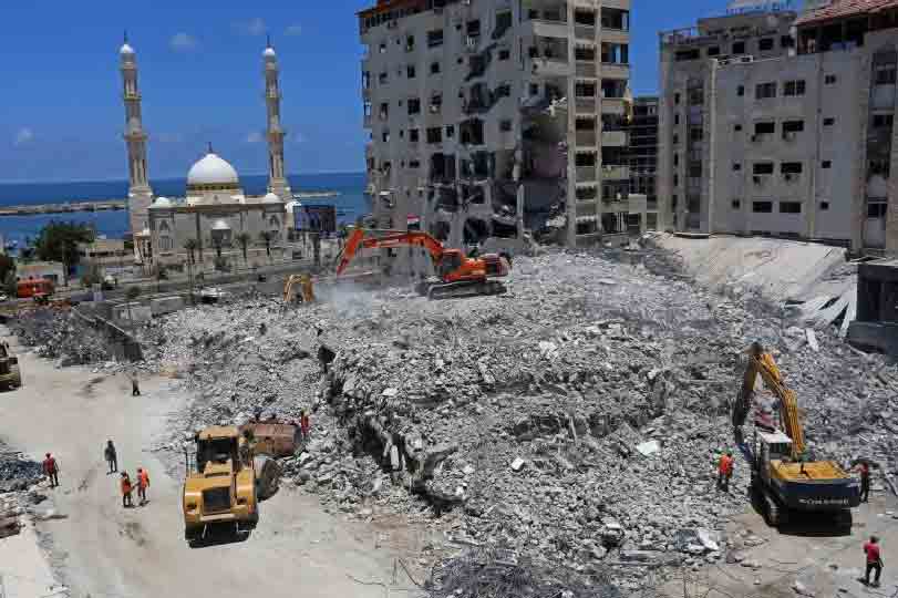 شهرک نشینان صهیونیست برای کسب درآمد از خرابی های غزه کاسبی می کننند